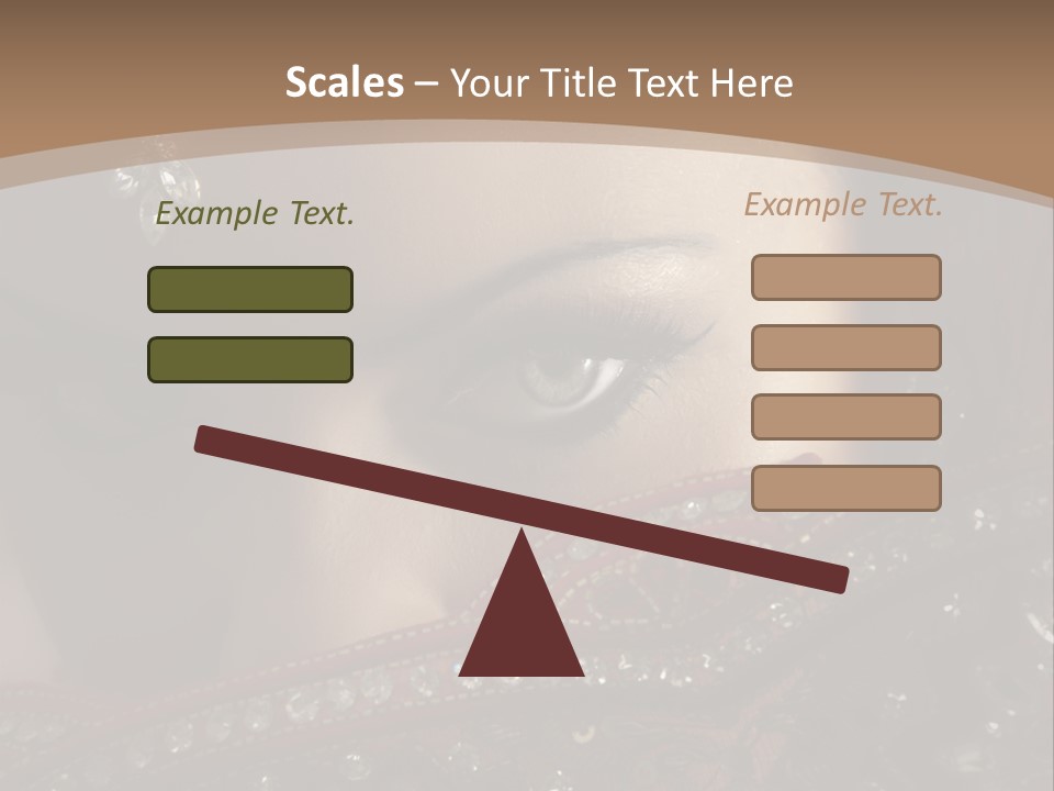 Dark Lady Expression PowerPoint Template