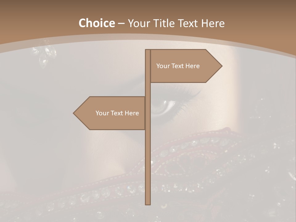 Dark Lady Expression PowerPoint Template