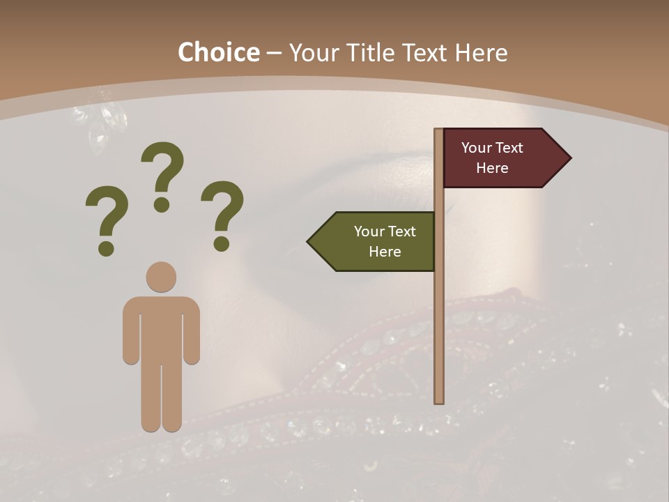 Dark Lady Expression PowerPoint Template