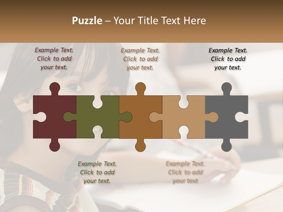 Boy Caucasian Child PowerPoint Template