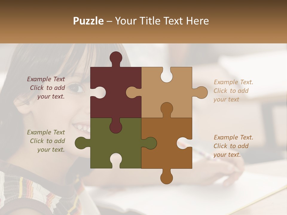 Boy Caucasian Child PowerPoint Template