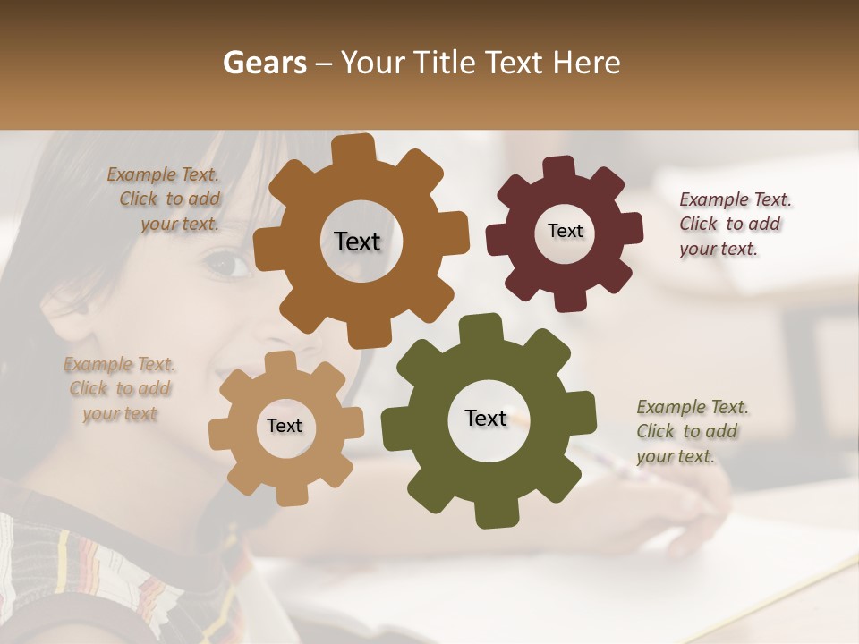 Boy Caucasian Child PowerPoint Template