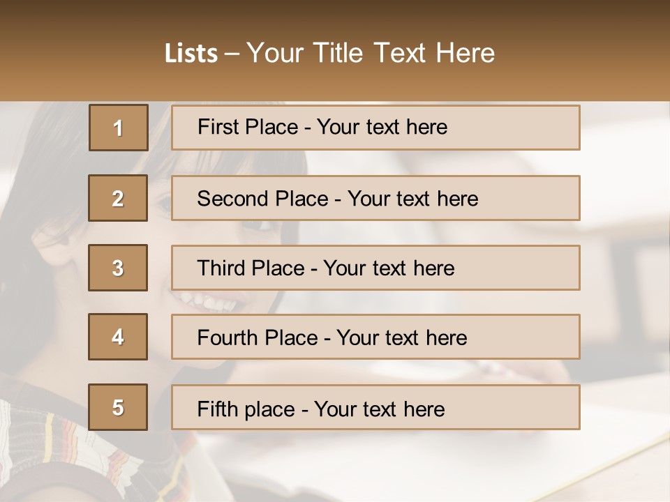 Boy Caucasian Child PowerPoint Template