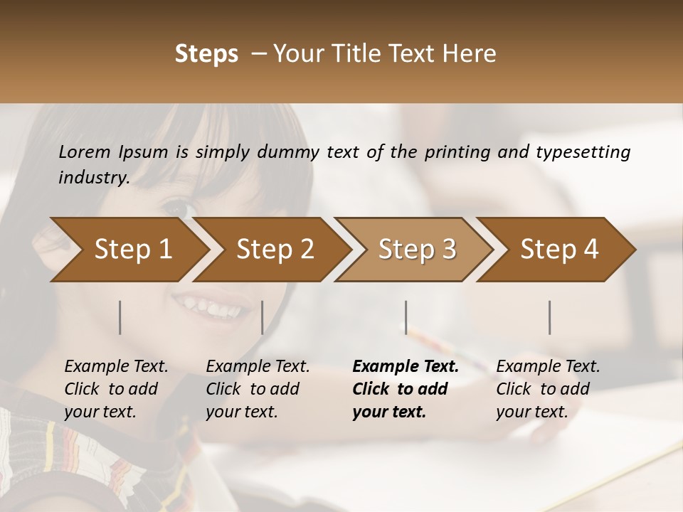 Boy Caucasian Child PowerPoint Template