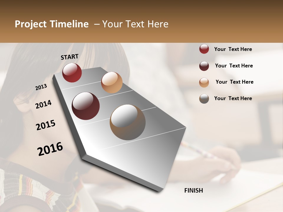 Boy Caucasian Child PowerPoint Template