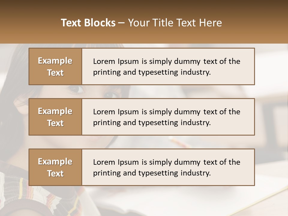 Boy Caucasian Child PowerPoint Template