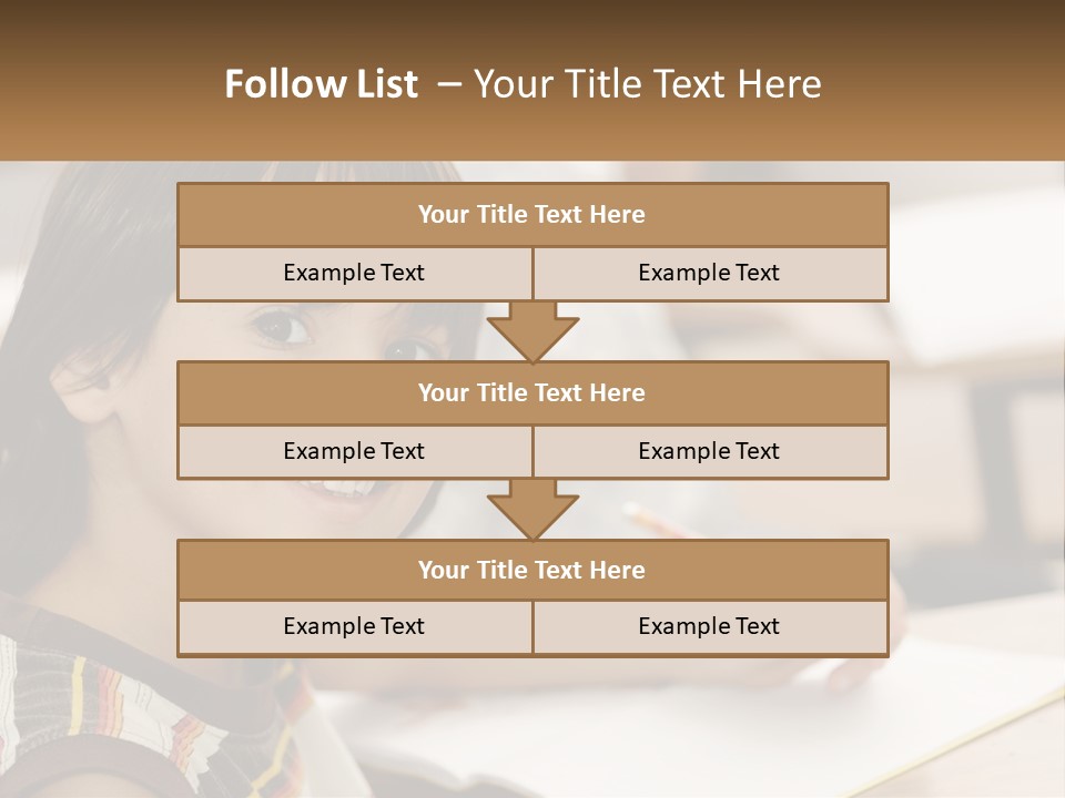 Boy Caucasian Child PowerPoint Template