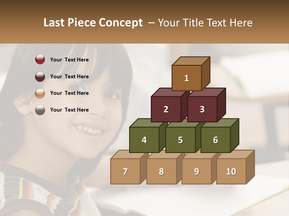 Boy Caucasian Child PowerPoint Template