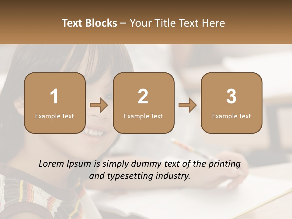 Boy Caucasian Child PowerPoint Template