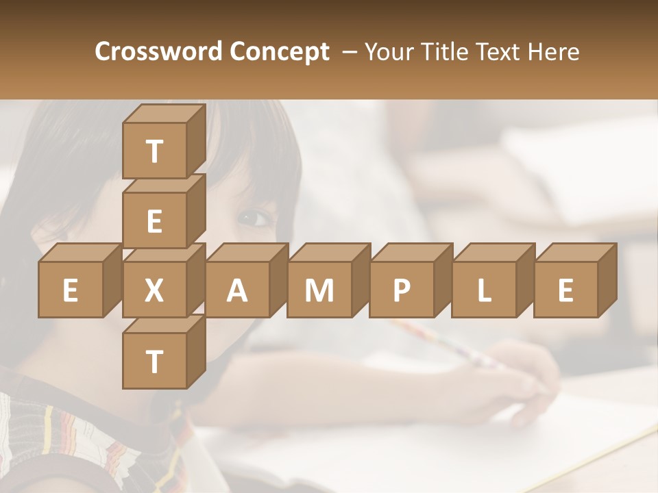 Boy Caucasian Child PowerPoint Template