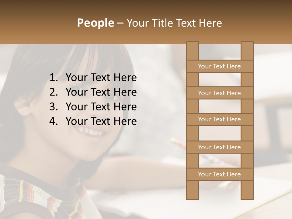 Boy Caucasian Child PowerPoint Template
