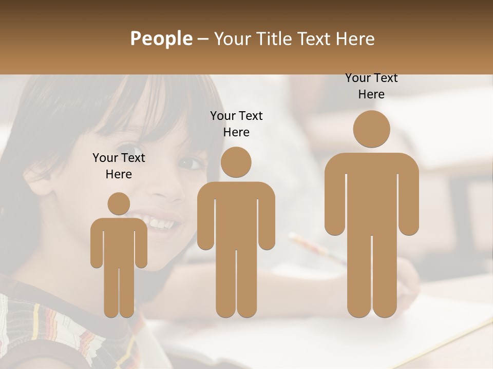 Boy Caucasian Child PowerPoint Template