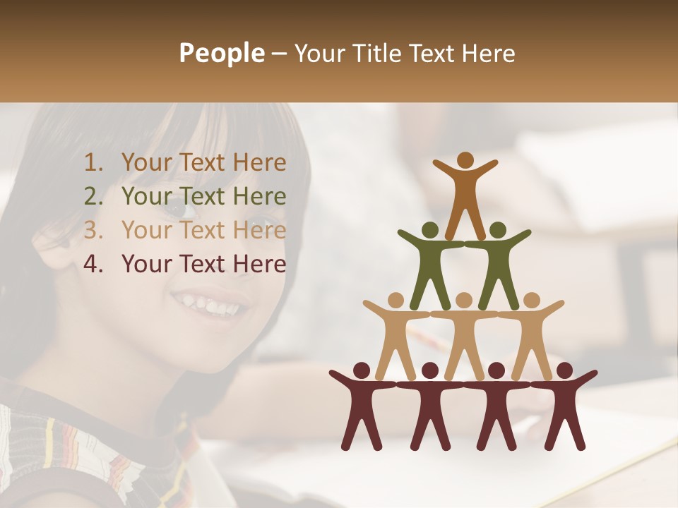 Boy Caucasian Child PowerPoint Template