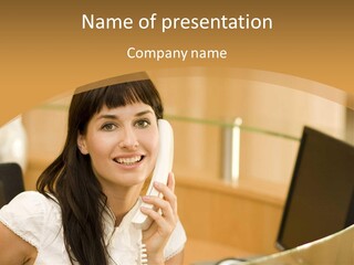 Happy Office Beautiful PowerPoint Template