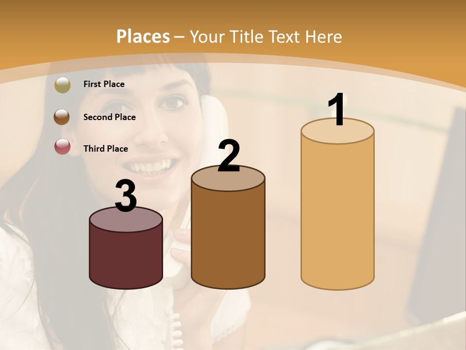 Happy Office Beautiful PowerPoint Template