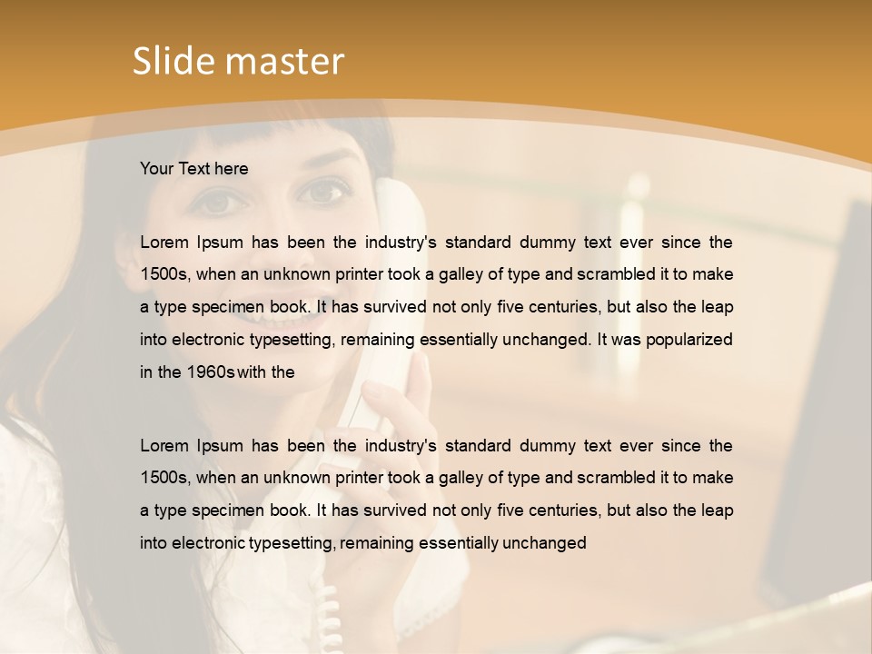 Happy Office Beautiful PowerPoint Template