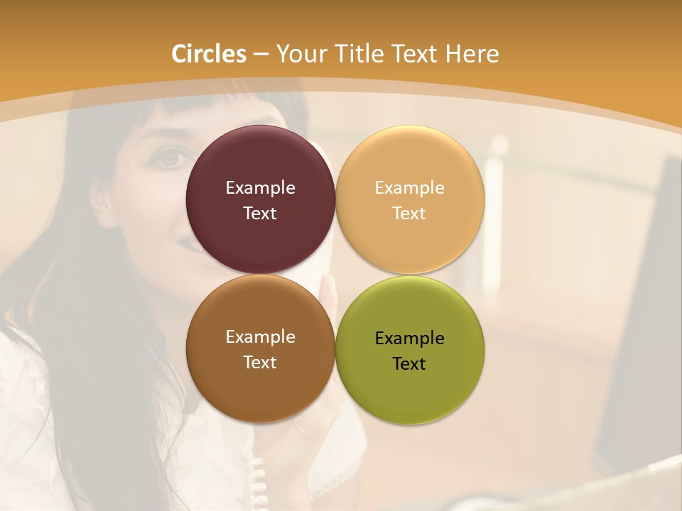 Happy Office Beautiful PowerPoint Template