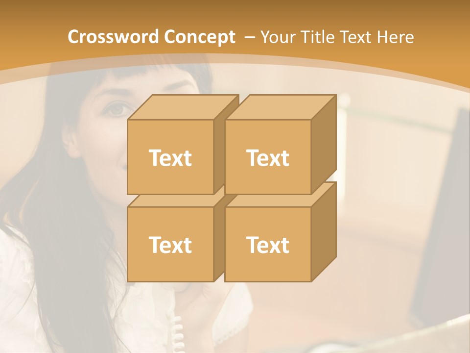 Happy Office Beautiful PowerPoint Template