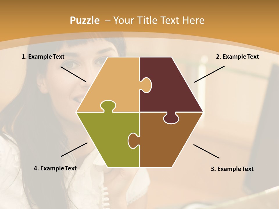 Happy Office Beautiful PowerPoint Template