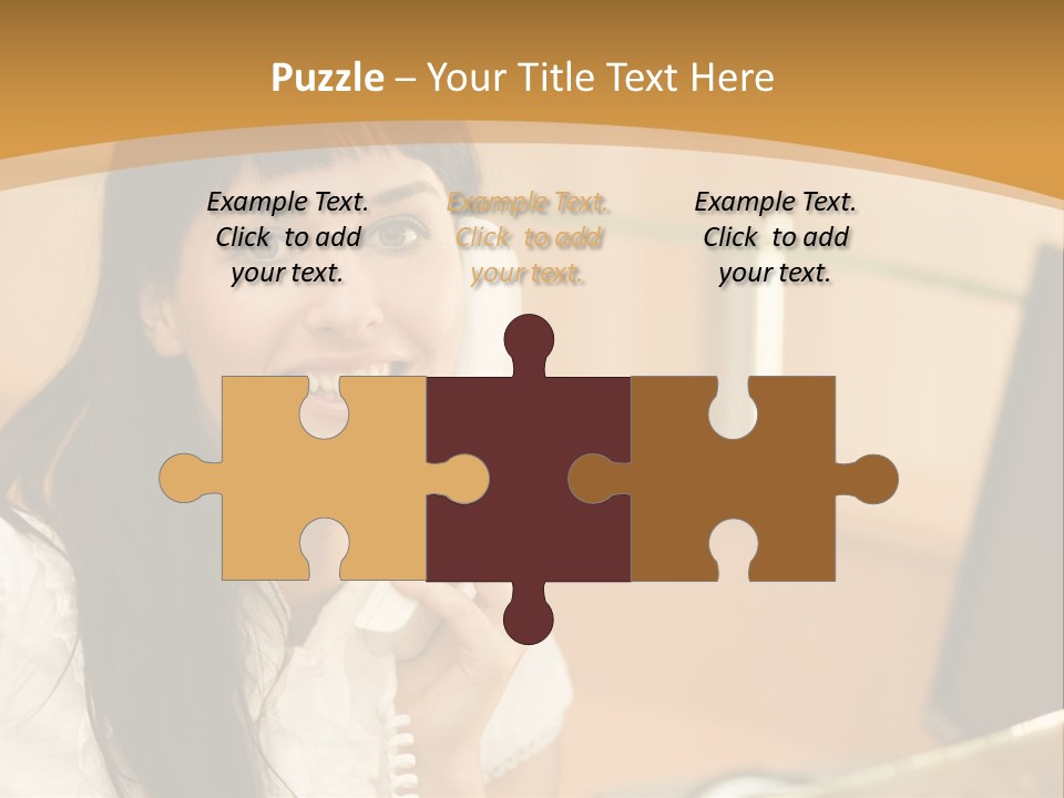 Happy Office Beautiful PowerPoint Template