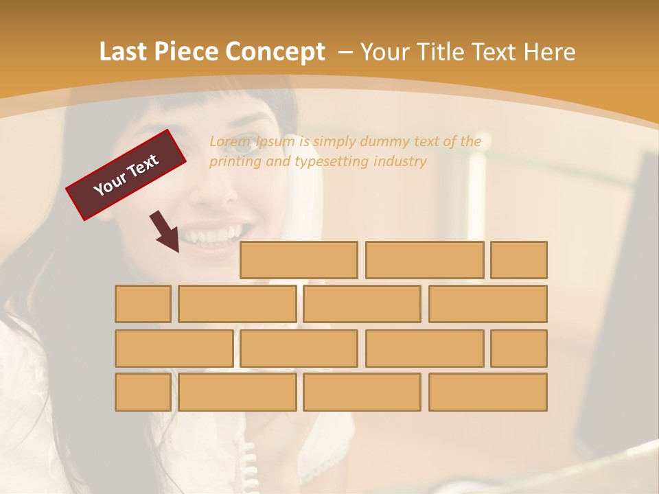 Happy Office Beautiful PowerPoint Template