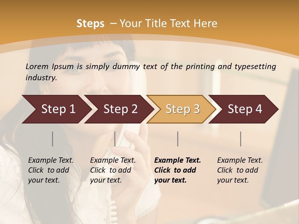 Happy Office Beautiful PowerPoint Template