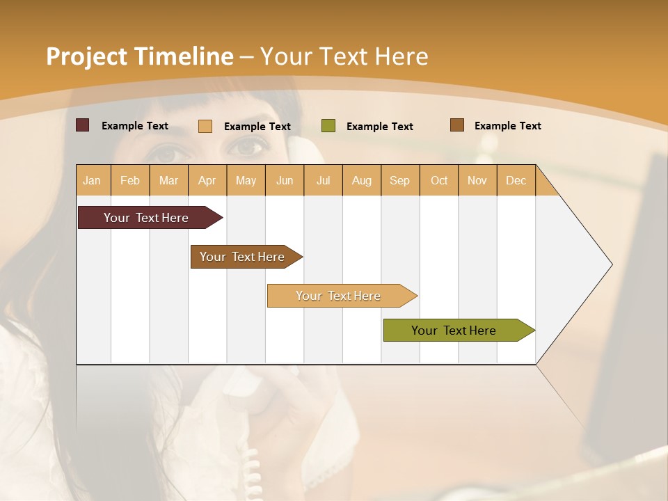 Happy Office Beautiful PowerPoint Template
