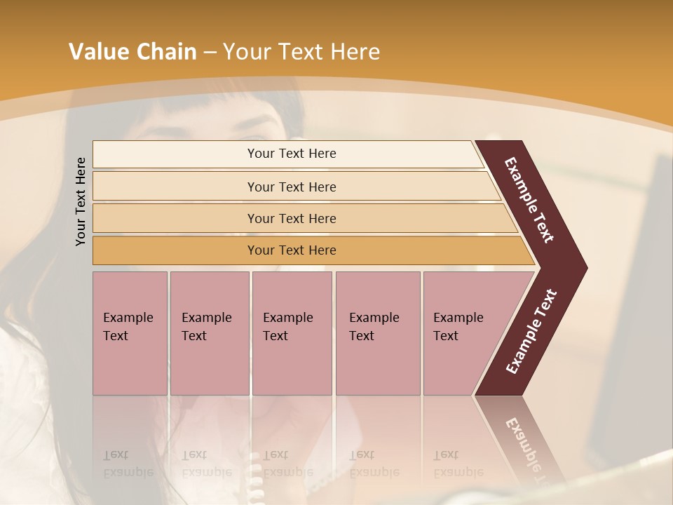 Happy Office Beautiful PowerPoint Template
