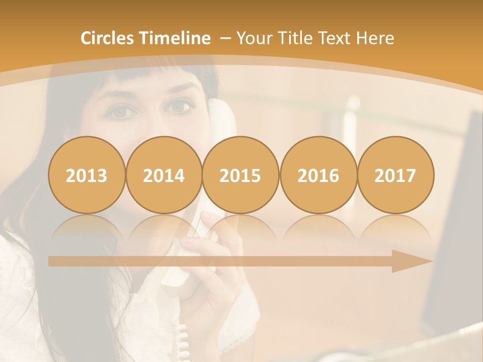 Happy Office Beautiful PowerPoint Template