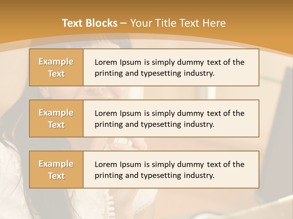 Happy Office Beautiful PowerPoint Template