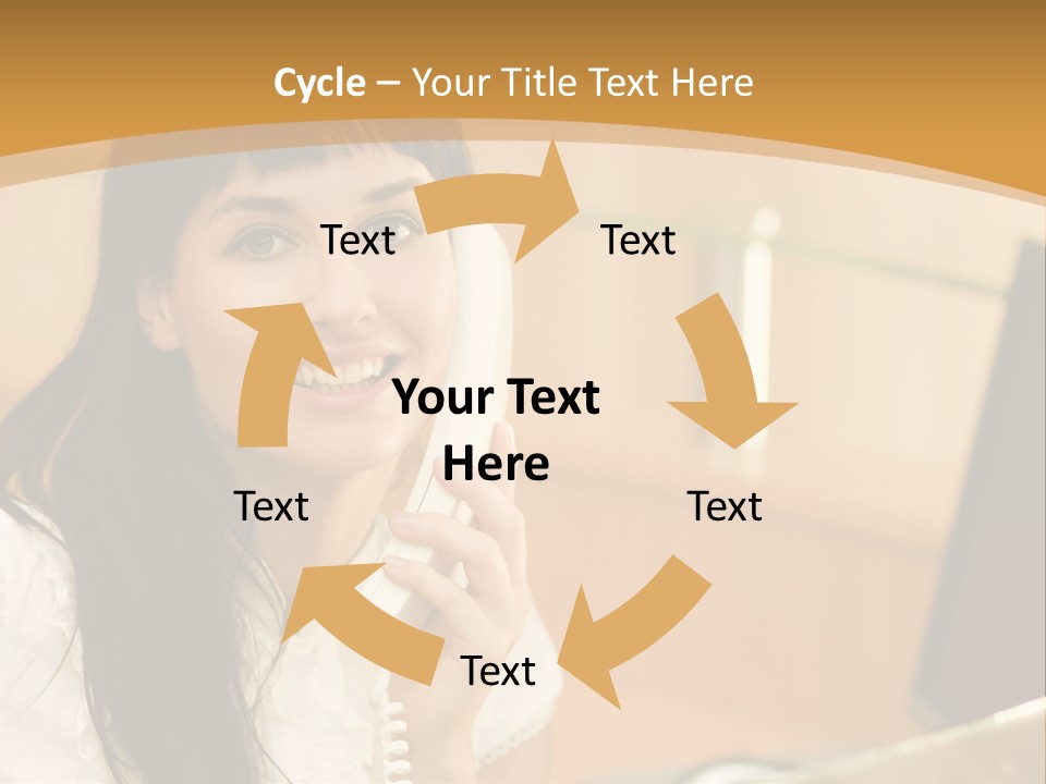 Happy Office Beautiful PowerPoint Template
