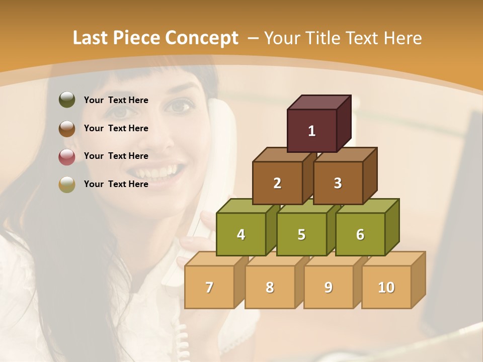 Happy Office Beautiful PowerPoint Template