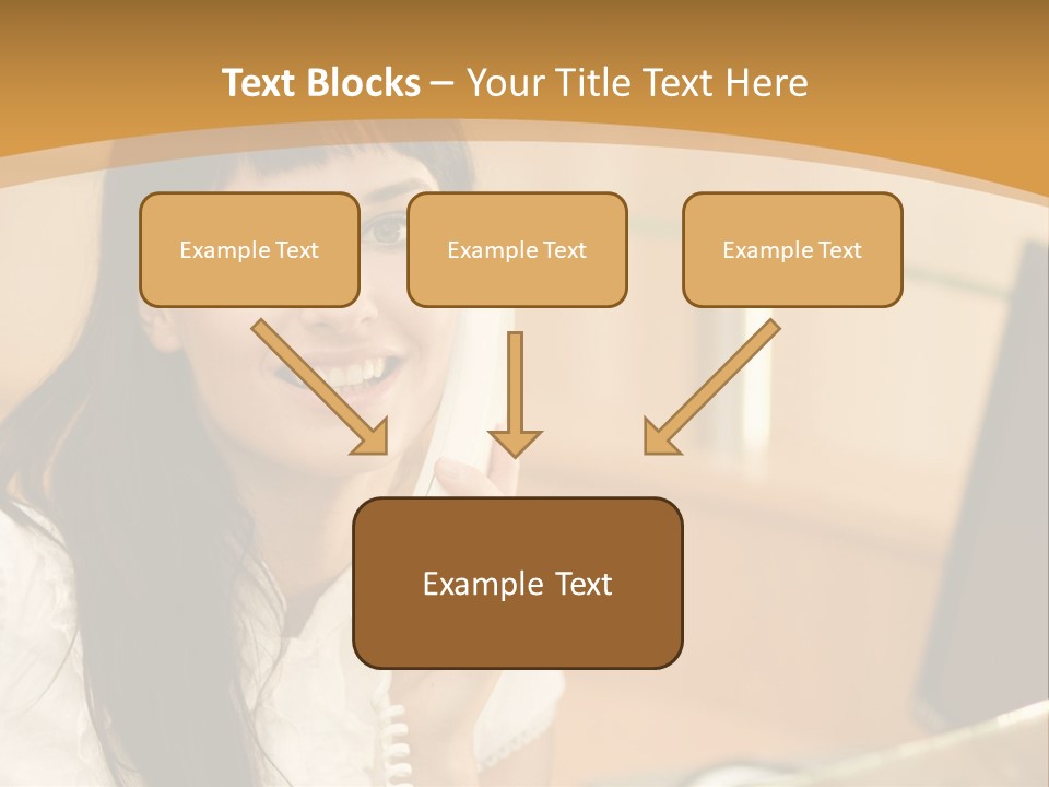 Happy Office Beautiful PowerPoint Template