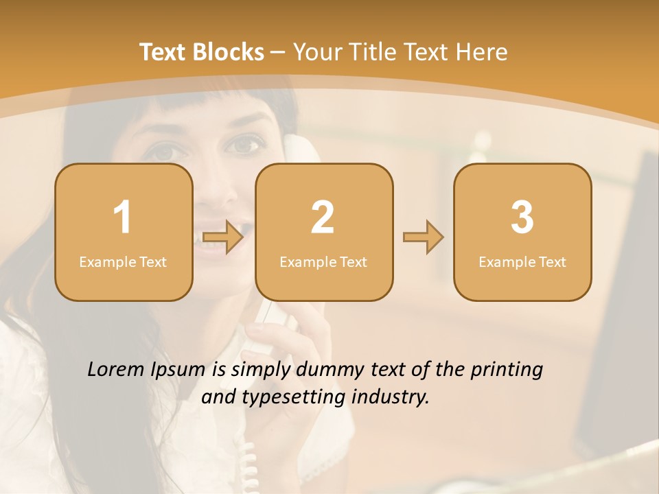 Happy Office Beautiful PowerPoint Template