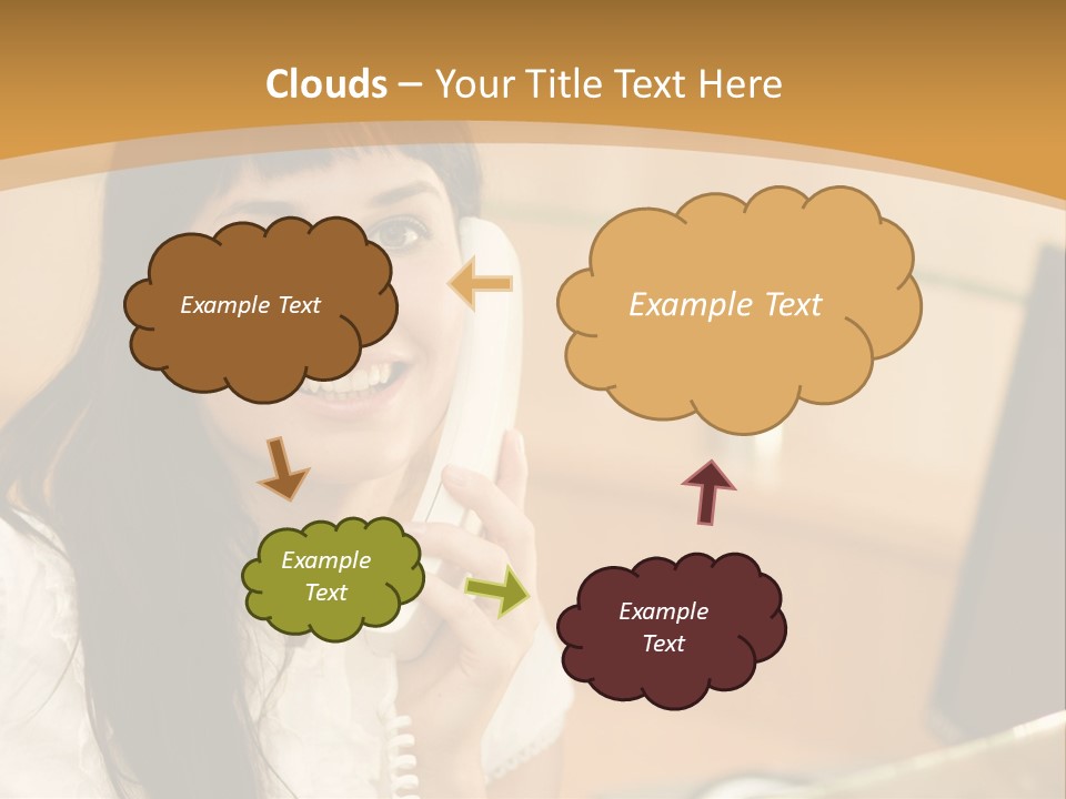 Happy Office Beautiful PowerPoint Template