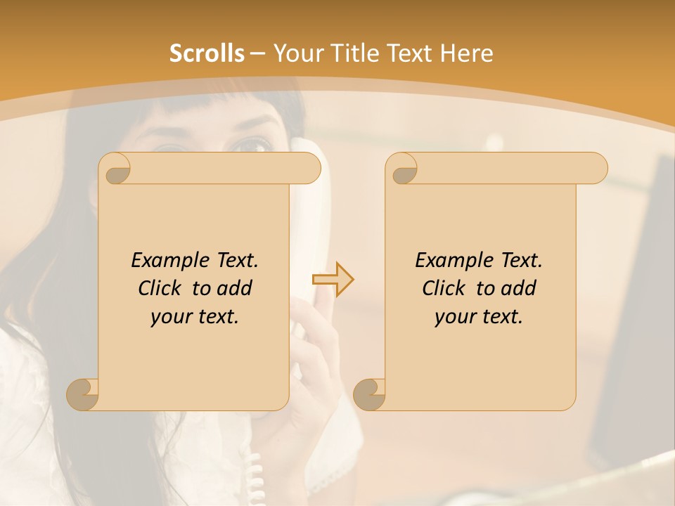 Happy Office Beautiful PowerPoint Template