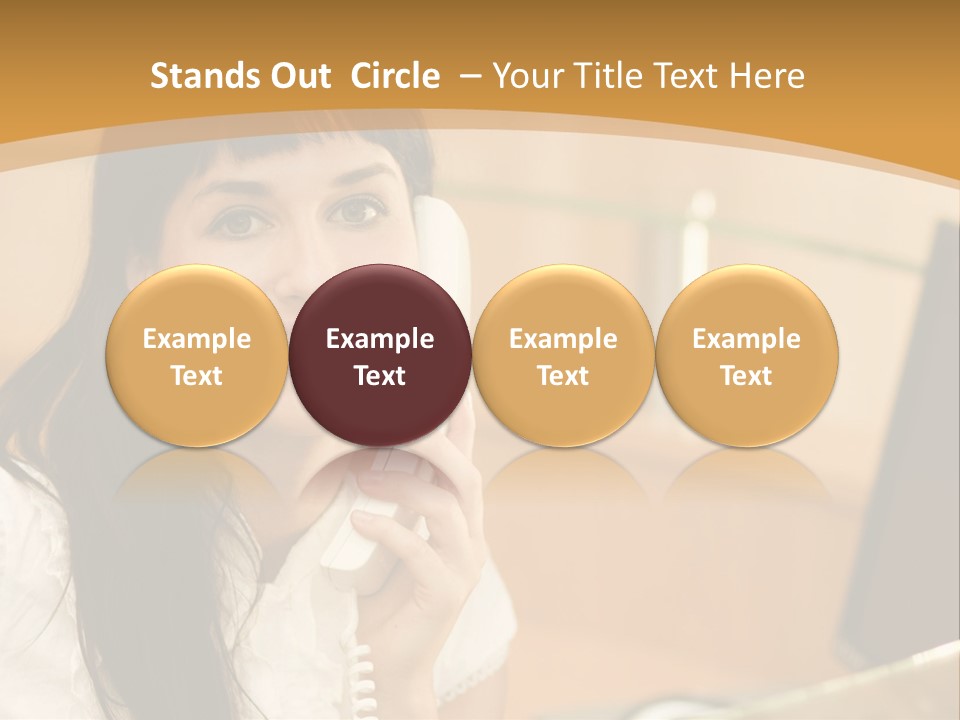 Happy Office Beautiful PowerPoint Template