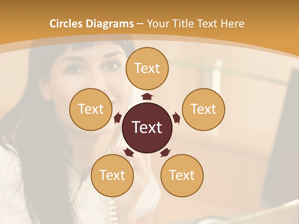 Happy Office Beautiful PowerPoint Template