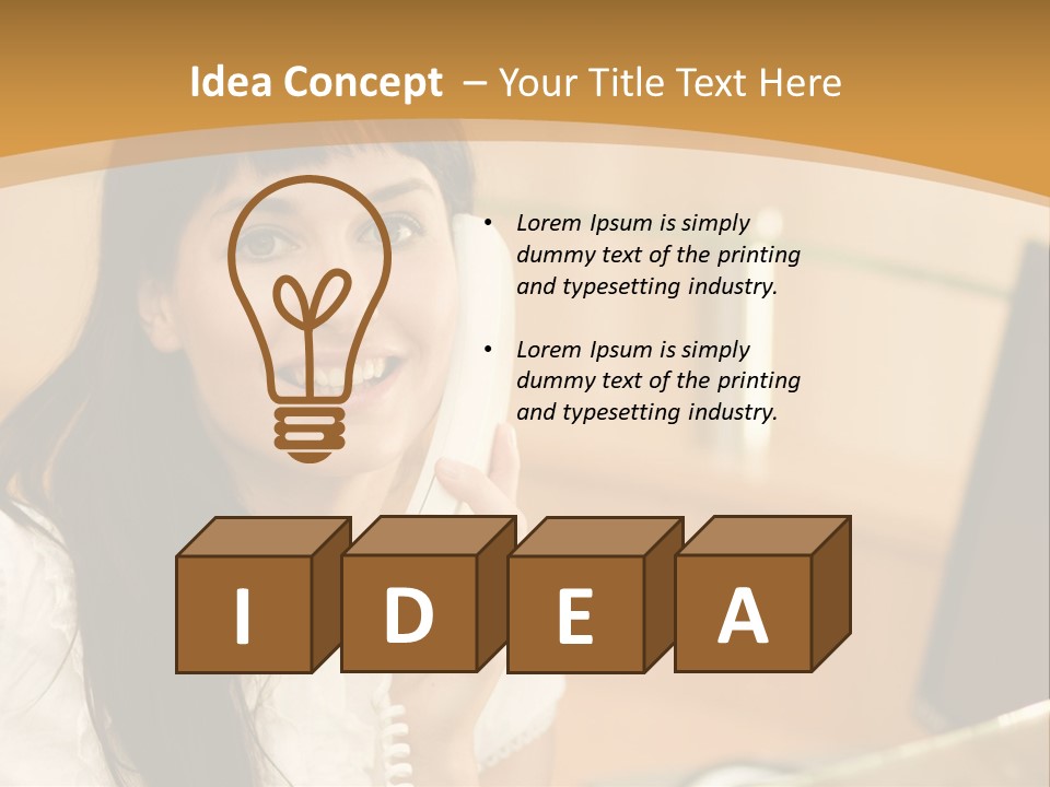 Happy Office Beautiful PowerPoint Template