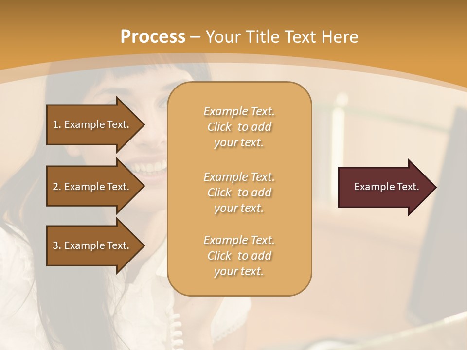Happy Office Beautiful PowerPoint Template