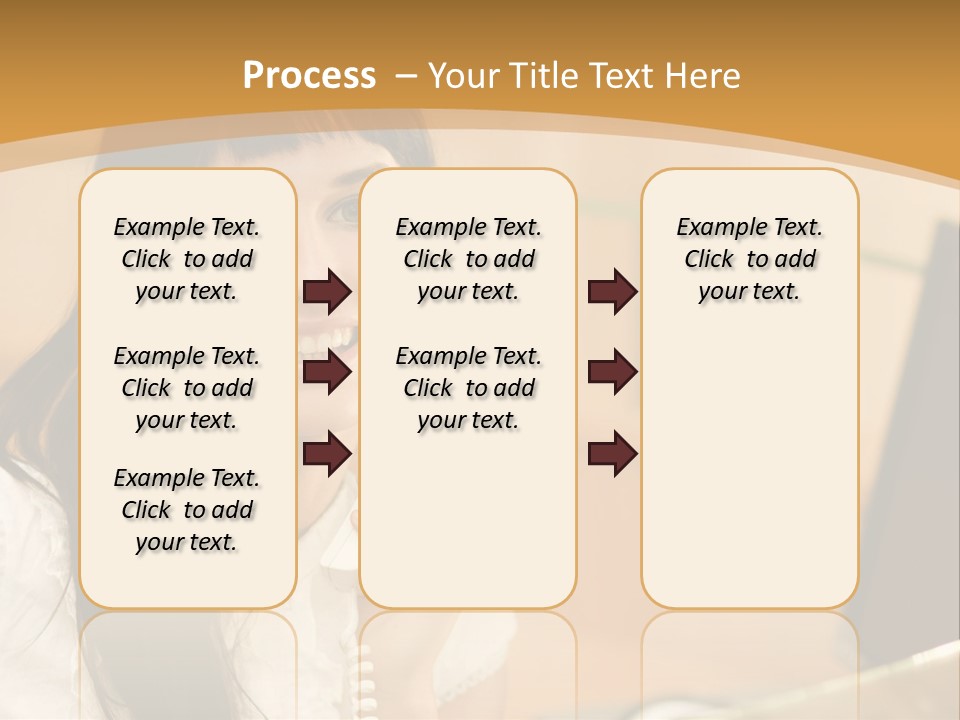 Happy Office Beautiful PowerPoint Template