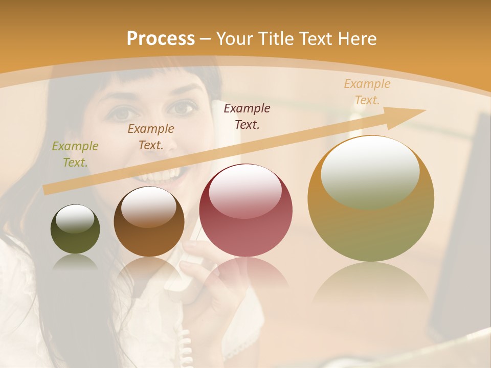 Happy Office Beautiful PowerPoint Template