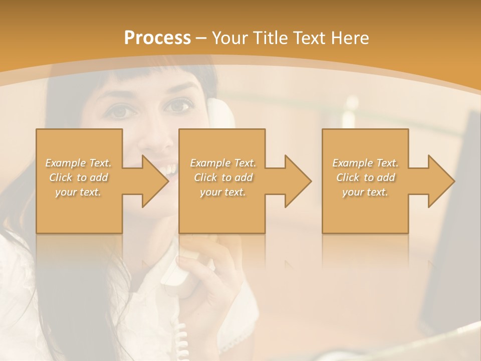 Happy Office Beautiful PowerPoint Template