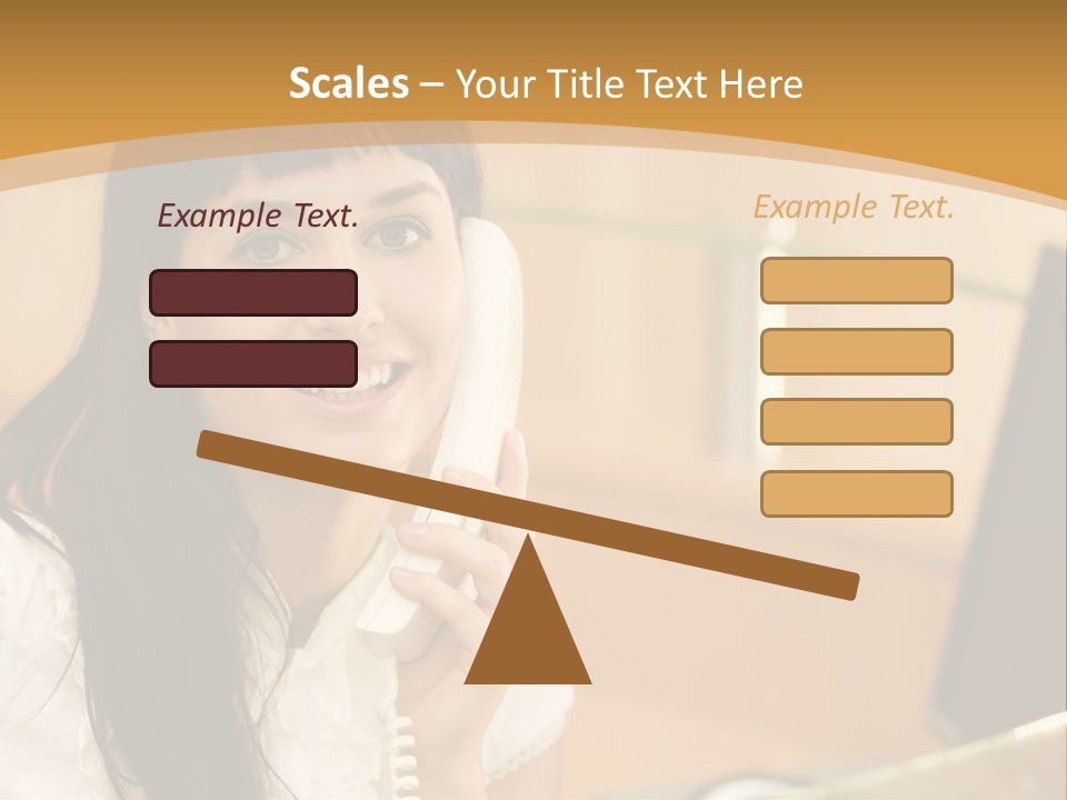 Happy Office Beautiful PowerPoint Template