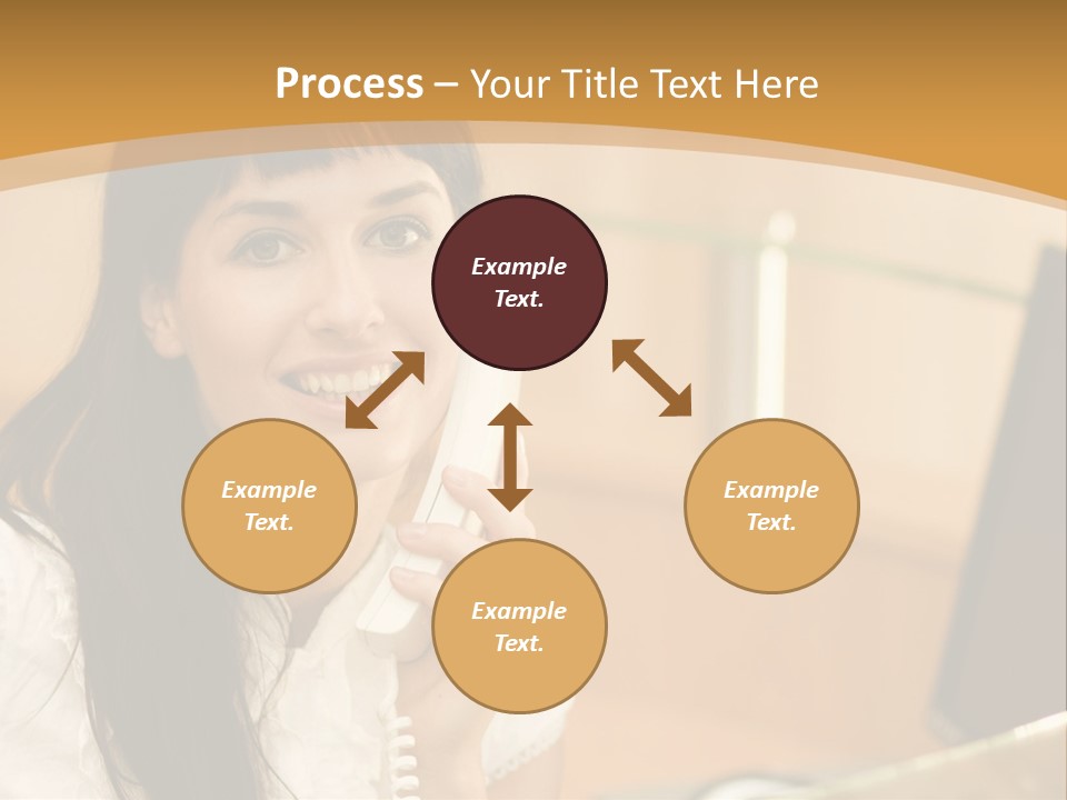 Happy Office Beautiful PowerPoint Template