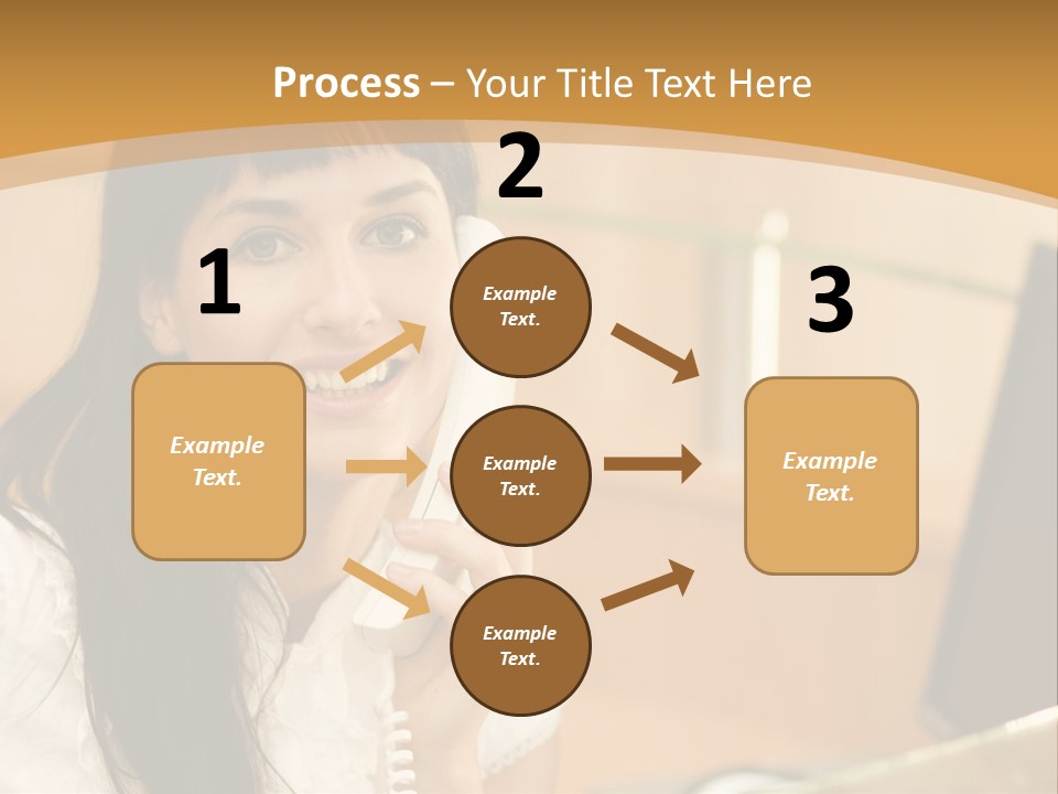 Happy Office Beautiful PowerPoint Template