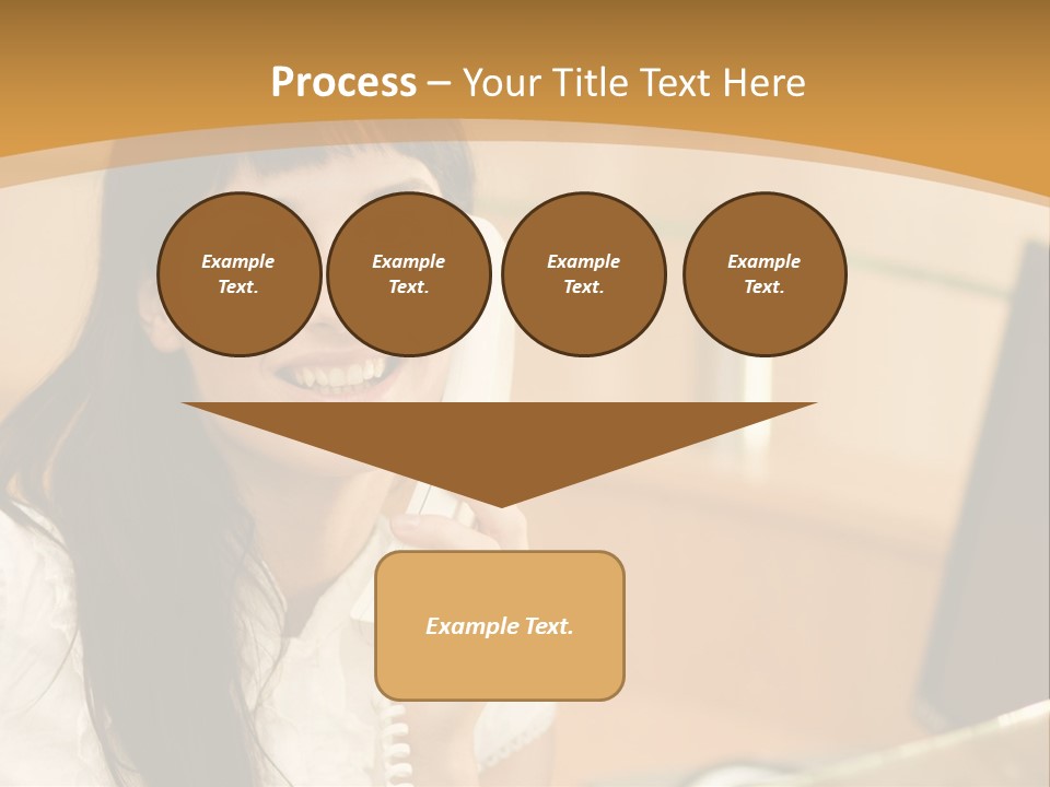 Happy Office Beautiful PowerPoint Template