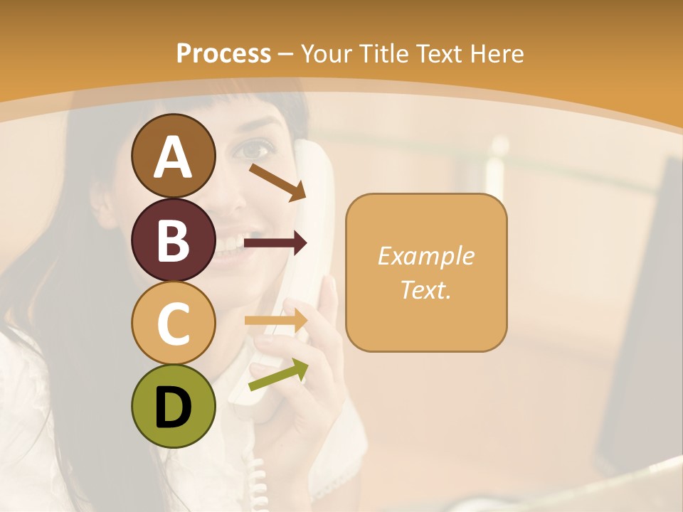 Happy Office Beautiful PowerPoint Template