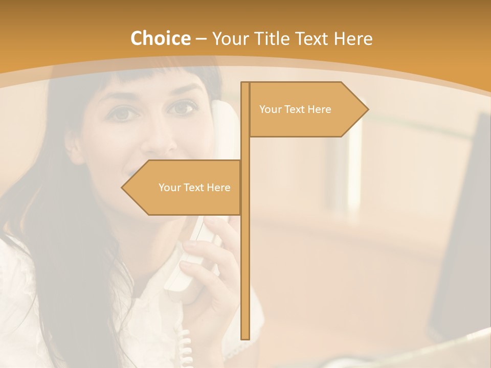 Happy Office Beautiful PowerPoint Template