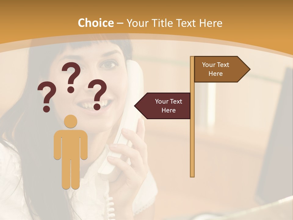 Happy Office Beautiful PowerPoint Template